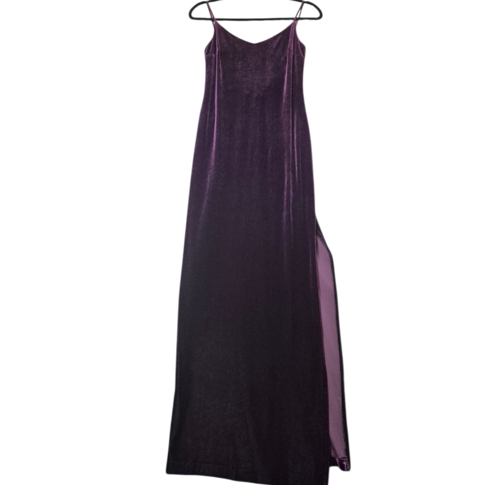 90's Ricki's Royal Purple Velvet Dress XS